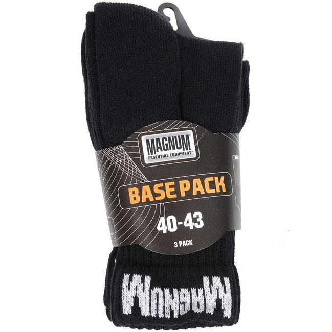 Magnum 3 Base Pack - fekete zokni