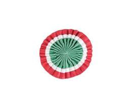 TEXTILE COCKADE FOR BERSAGLIERI HAT - GENUINE ITALIAN MILITARY SURPLUS - USED