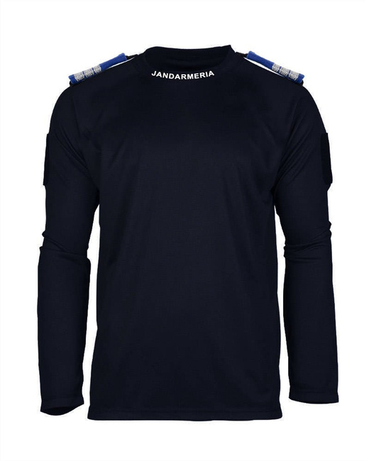 Dark blue long sleeves shirt with epaulets for IGJR