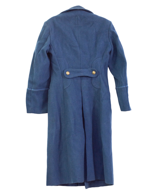 BLUE OVERCOAT - ROMANIAN MILITARY SURPLUS - LIKE NEW