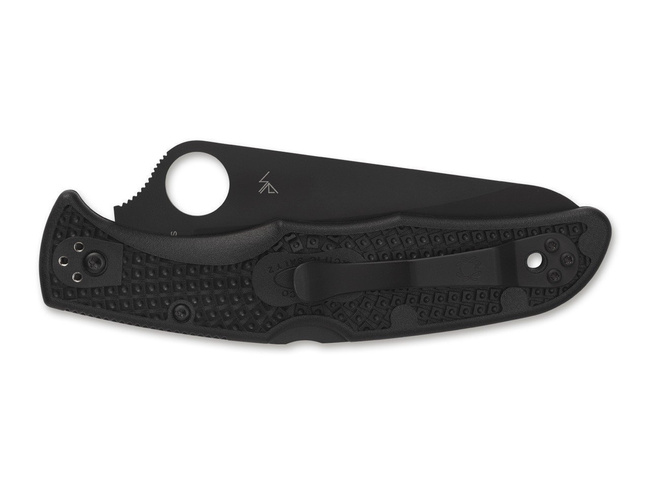 "PACIFIC SALT" ZSEBKÉS - TELJES-FEKETE - SPYDERCO