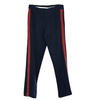 Winter suit trousers for pupils/students - Romanian military surplus - Navy blue with red stripe - used