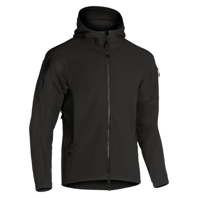 AUDAX SOFTSHELL HOODIE - BLACK - CLAWGEAR