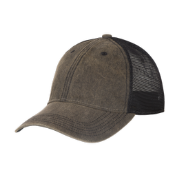 PLAIN TRUCKER CAP - DIRTY WASHED COTTON - Helikon-Tex® - DIRTY WASHED BLACK/BLACK