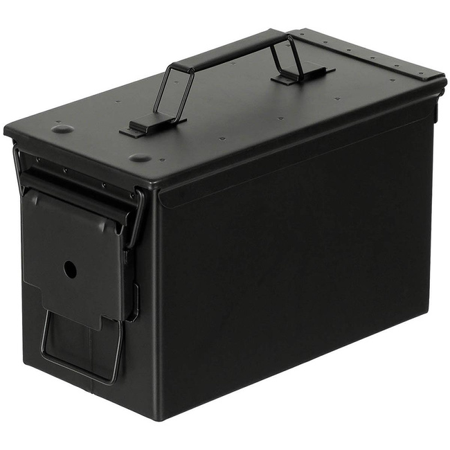 US METAL AMMO BOX - "M2A1" - CAL. 50 -  MFH® - BLACK