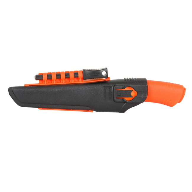 KÉS - BUSHCRAFT SURVIVAL - TOKKAL, ÉLEZŐVEL ÉS GYÚJTÓSZERKEZETTEL - MORAKNIV® - NARANCSÁRGA