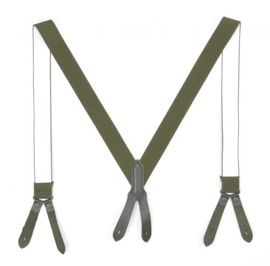 GERMAN ARMY O.D. SUSPENDERS USED