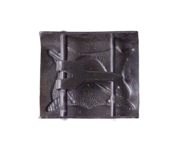 BLACK BUCKLE FOR MILITARY BELT - ROMANIAN ARMY SURPLUS - LIKE NEW