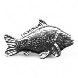 Fisherman’s Hat Badge - Carp - Silver