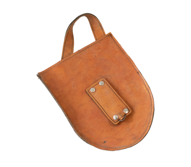 Leather shovel bags - various colors - Romanian Military Surplus