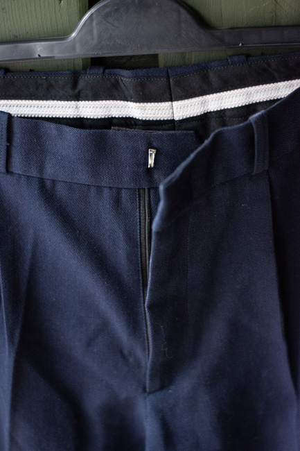 TENGERÉSZKÉK NADRÁG - ROMÁN KATONAI FELESLEG - HASZNÁLT