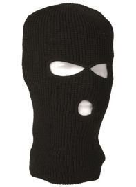 POLIAKRIL BALACLAVA - 3 LYUK - Mil-Tec® - FEKETE