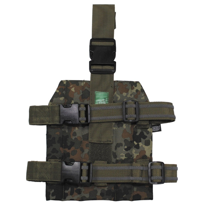 Base Plate for Molle System, leg fastening, BW camo