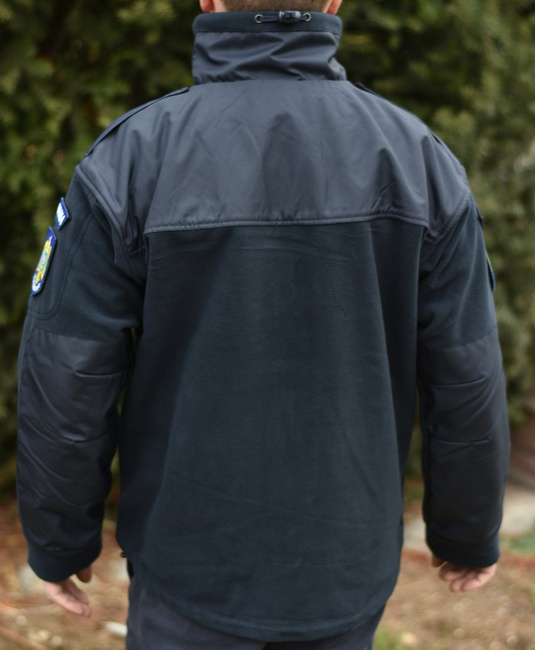POLAR JACKET - CLASSIC ARMY - HELIKON TEX - NAVY BLUE - WITH EMBLEMS - JANDARMERY