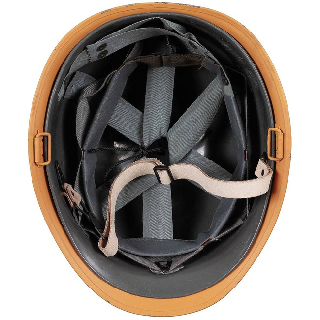 OSZTRÁK SISAK "M1" PVC BELSŐ RÉSSZEL, NARANCSSÁRGA - HASZNÁLT