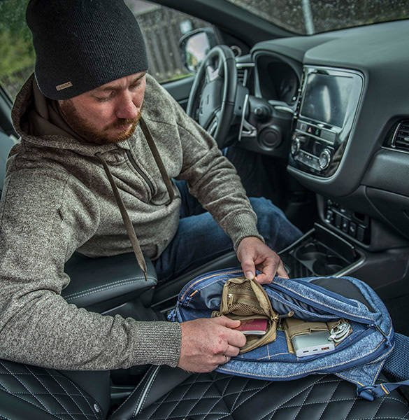 VÁLLPÁNTOS HÁTIZSÁK - EDC SLING - 6.5 L - Helikon-Tex® - FEKETE-SZÜRKE MELANGE