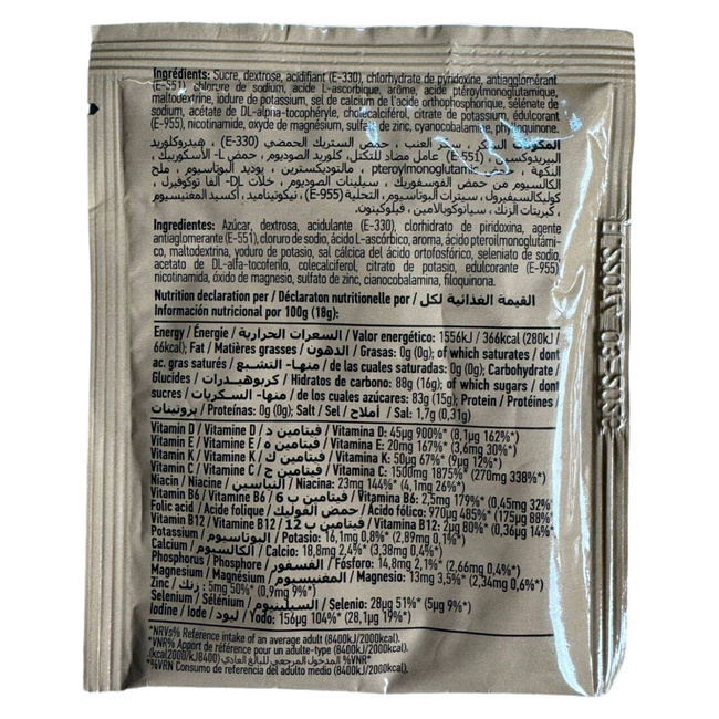IZOTONIKUS CITROM ÍZŰ ITAL - 18G - JOMIPSA - 366 Kcal