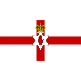 ZÁSZLÓ - 90 x 150 CM - ÉSZAK-ÍRORSZÁG - ÚJ