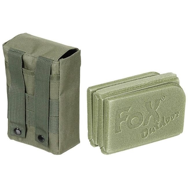 THERMAL FOLDABLE SEAT PAD - WITH MOLLE POUCH - FOX® Outdoor - OD GREEN