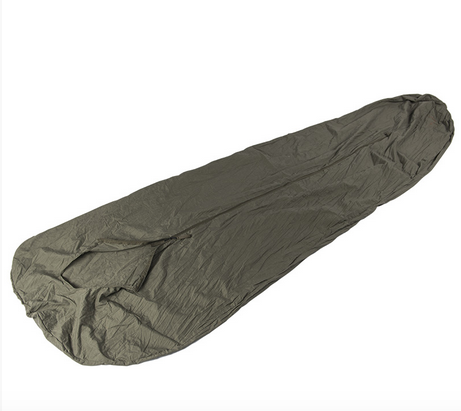 Sleeping bag zipper liner, green OD - Dutch Army Military Surplus - Used