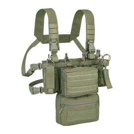 TAKTIKAI MELLÉNY - COMBO MINI CHEST RIG 900D POLY MOLLE - OD - DEFCON 5