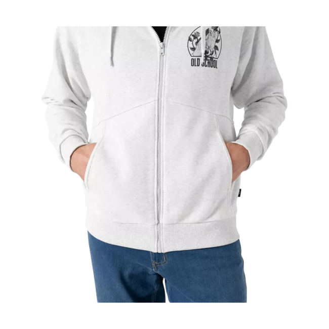 Old School Unisex Hoodie - Light Grey Melange - Helikon