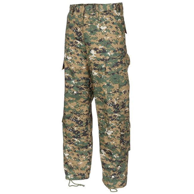US FIELD PANTS - RIP-STOP - MFH® - DIGITAL WOODLAND