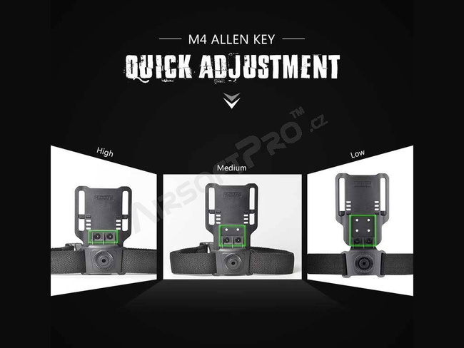 AMOMAX "Low Ride Duty Drop" szállítóöv - FEKETE