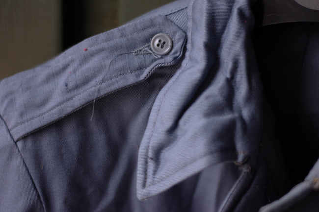 Kopott téli öltöny - Román katonai felesleg - Szürke - mint uj