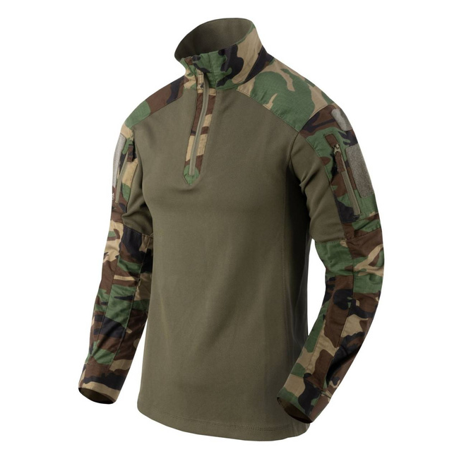 MCDU COMBAT SHIRT - WOODLAND/OLIVE GREEN - HELIKON