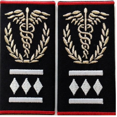 Hímzett parancsnok medikus SMURD Fokozat III Jelvény (egyéni üzenet)