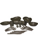 CAMPING TABLE SET - 26 PIECES -  Mil-tec® - OD (Olive Drab)