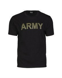 T-SHIRT ARMY - MIL-TEC - BLACK