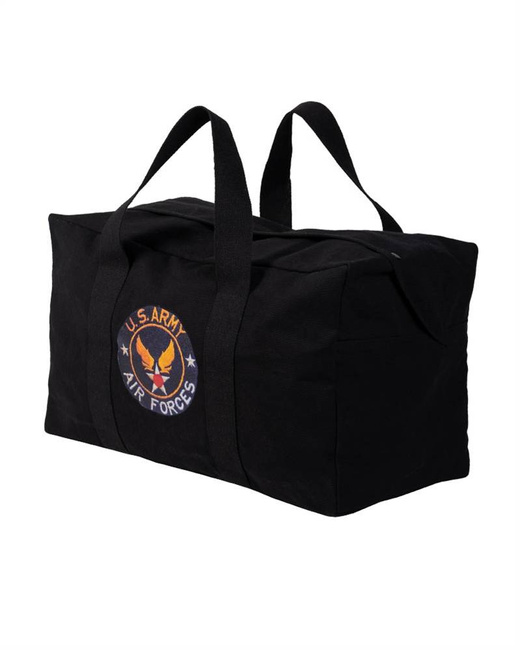 US COTTON PARACHUTE CARGO BAG WITH PRINT - FEKETE - MILTEC