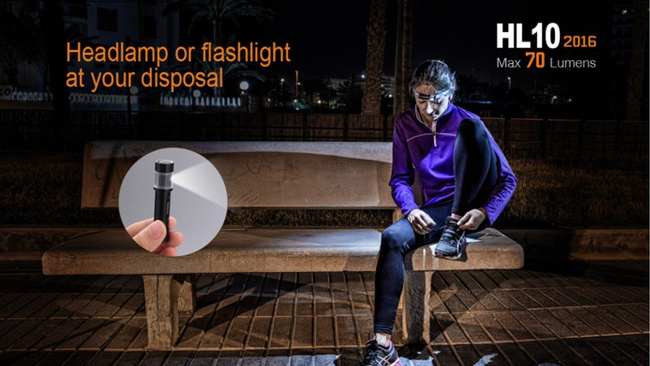 Flashlight Fenix HL10, water resistant