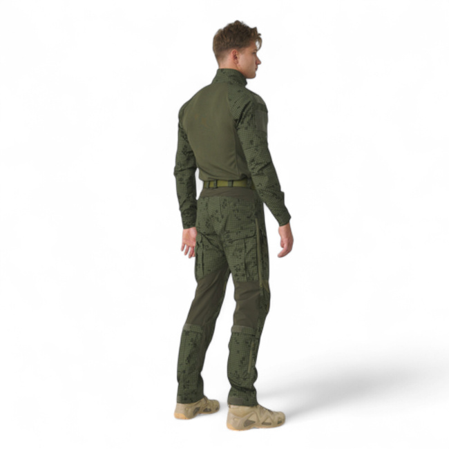 MCDU taktikai nadrág - PolyCotton Stretch Ripstop - Sivatagi éjszakai terepszín / Olíva zöld