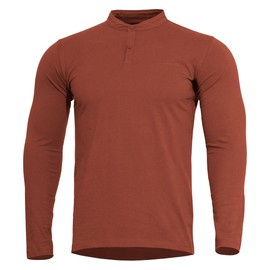 HOSSZÚ UJJÚ BLÚZ - "ROMEO HENLEY" 2.0 - PENTAGON® - TÉGLAVÖRÖS