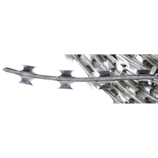NATO BARBED WIRE - GALVANIZED METAL - 50 M - DIAMETER 30 CM - MFH