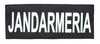 Back emblem "JANDARMERIA", on black backing and Velcro application - 26 x10,5 cm
