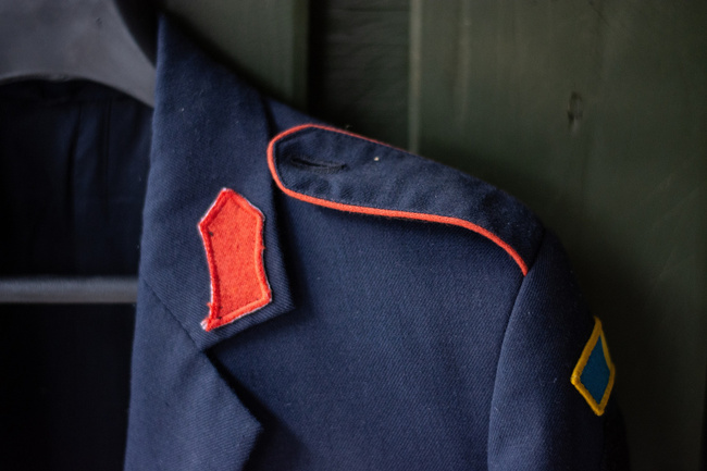 Kabát - Kék - Román katonai felesleg - Elhasználva