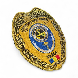 Emblema Brodata Control Nedistructiv Vama - 10,5 x 8,1 cm - Nuclear Units - Cu aplicare termica