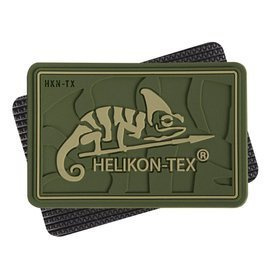 PVC LOGÓ EMBLÉMA HELIKON-TEX® - 5.5 x 3.5 CM - OLÍVA ZÖLD