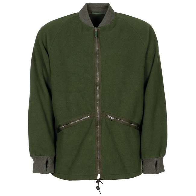 GB JACKET - FLEECE - OD GREEN - MILITARY SURPLUS - USED