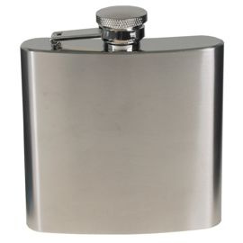 Steel Flask, stainless steel, chrome matte, 170 ml