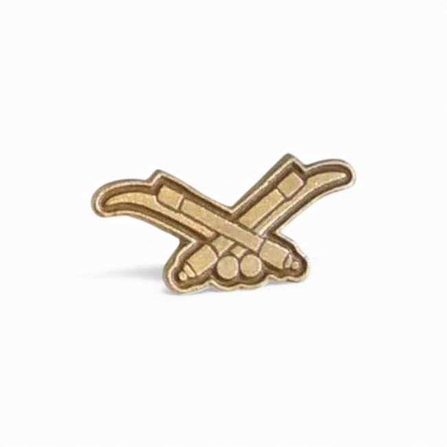 2 db Rangjelvény - Légvédelmi Tüzér / Légvédelmi Ágyús - Magyar Honvédség Katonai Felesleg - Ezust - Újszerű