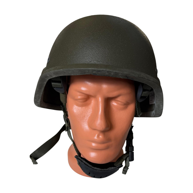 Ballistic Protection Helmet - Kevlar - Romanian Armed Forces Military Surplus - Olive Drab Green - Like New