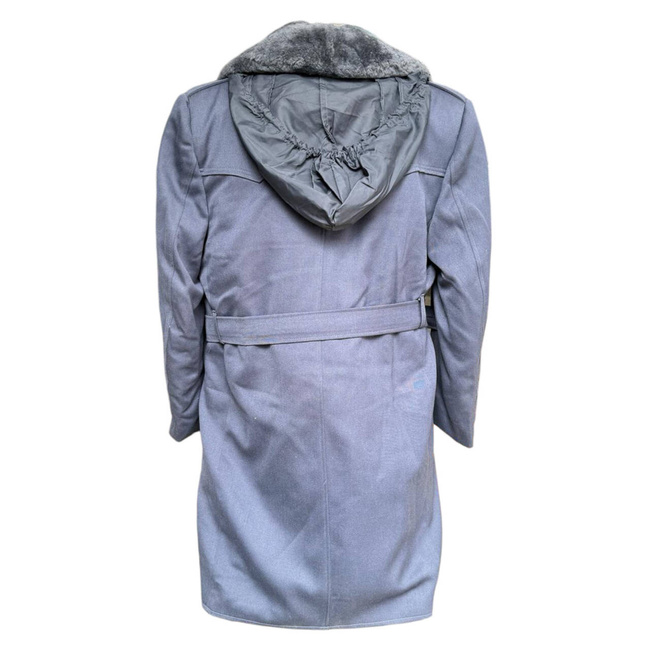 TISZTI HOSSZÚ KABÁT - KATONAI FELESLEG BOLGÁR LÉGIERŐ - REPÜLÉS KÉK - MINT ÚJ