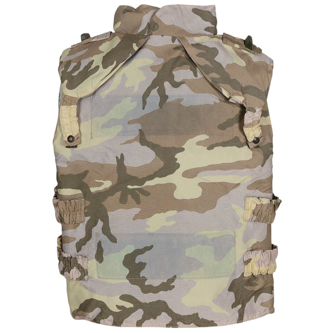 KATONAI VÉDŐMELLÉNY ROBBANÁSOK ÉS SZILÁNKOK ELLEN - OLASZ FEGYVERES KATONAI TÖBBLET - SIVATAGI ÁLCÁZÁS - HASZNÁLT