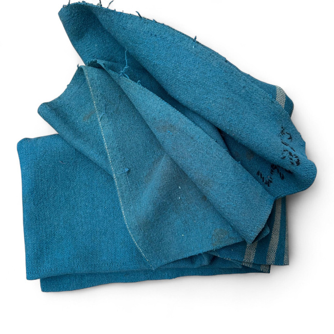 PURE WOOL VINTAGE BLANKET - 140x210 CM - ROMANIAN ARMY MILITARY SURPLUS - DEGRADED