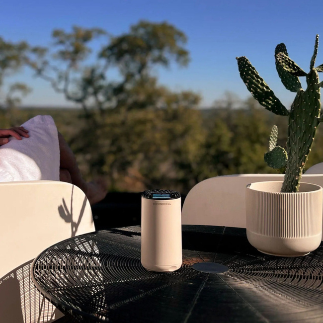 HORDOZHATÓ SZÚNYOGIRTÓ KÉSZÜLÉK - MRPSB HALO MINI PATIO SHIELD - LINEN -THERMACELL